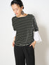 シャツスリーブボーダーTOPS /M251-85103-3